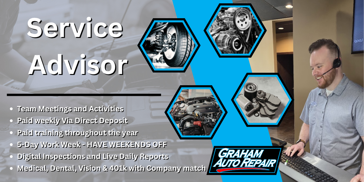 Service Advisor Career at Graham Auto Repair in Graham, WA and Yelm, WA